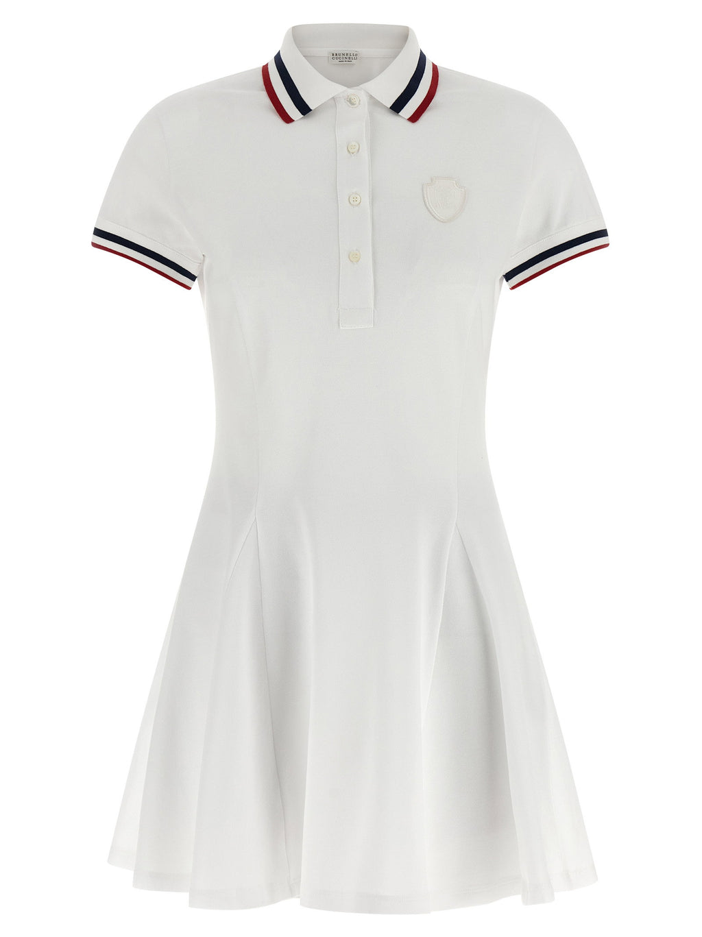 Brunello Cucinelli Logo Embroidery Tennis Dress