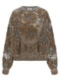 Brunello Cucinelli Whispering Bloom Embroidery Sweater
