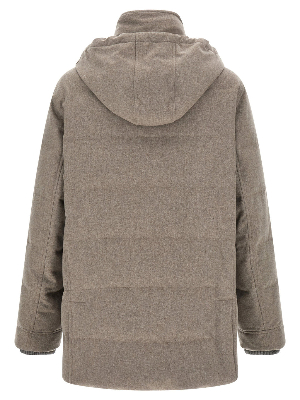 Brunello Cucinelli Membrane Wool Flannel Parka