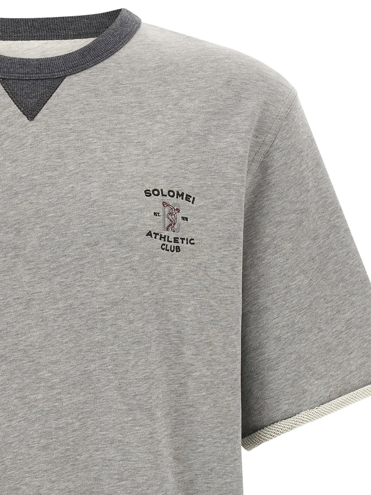 Brunello Cucinelli Solomei Athletic Club Embroidered Sweatshirt Brunello Cucinelli