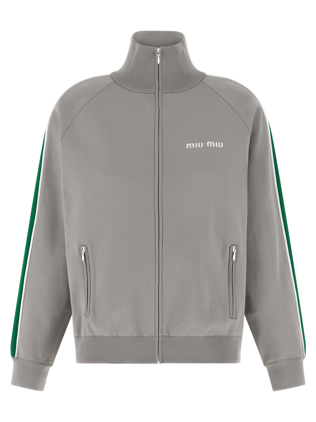 Miu Miu Logo Embroidery Sweatshirt