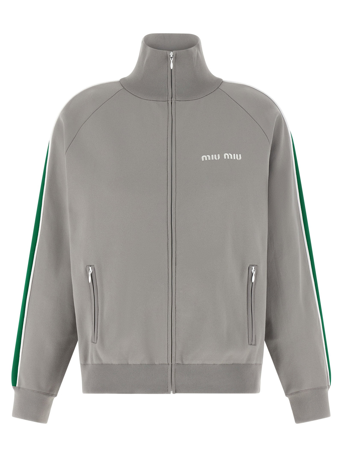 Miu Miu Logo Embroidery Sweatshirt