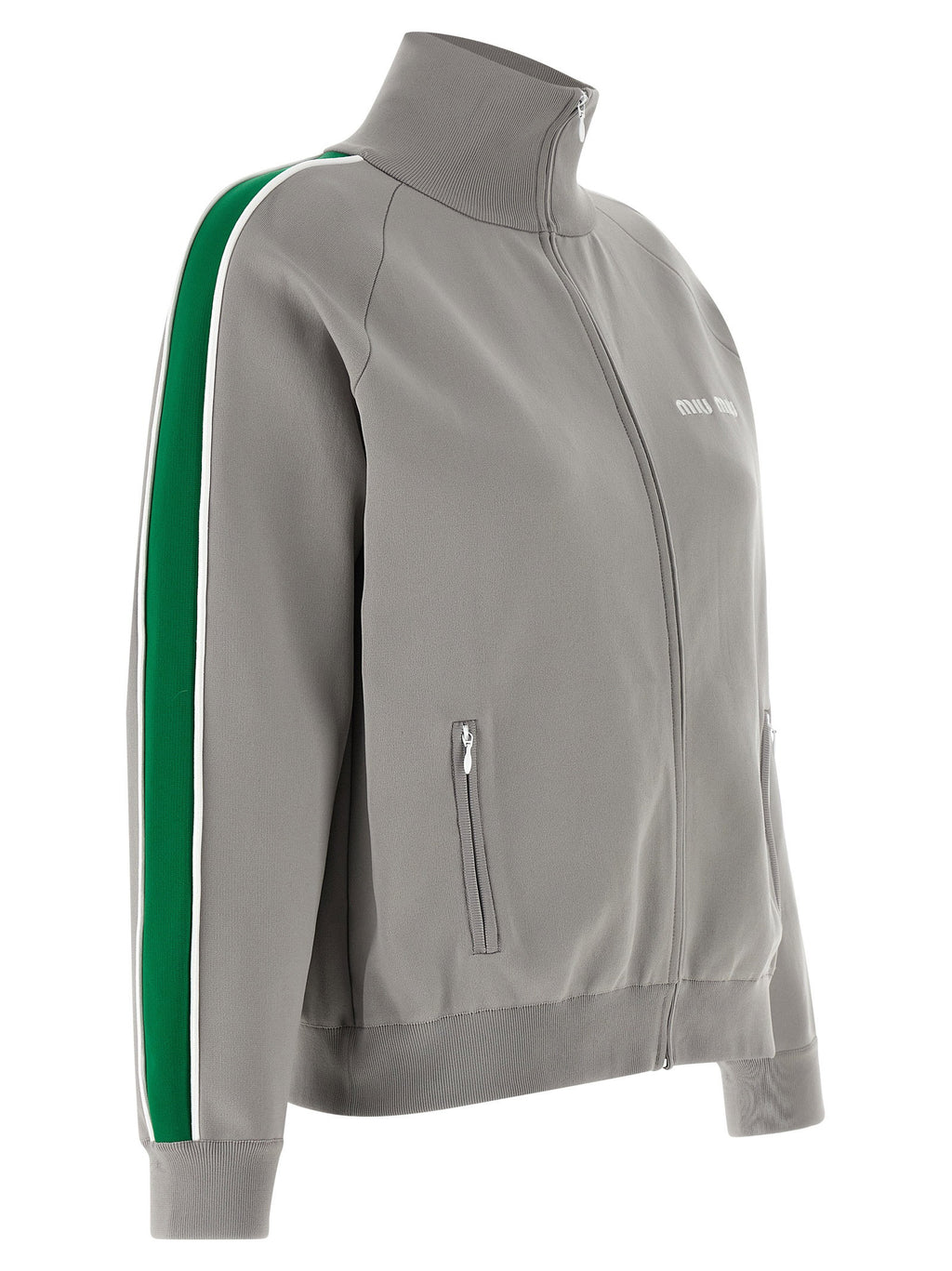 Miu Miu Logo Embroidery Sweatshirt