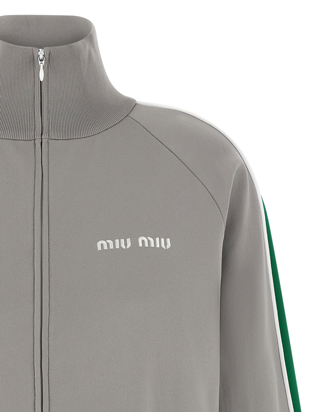 Miu Miu Logo Embroidery Sweatshirt
