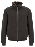 Moorer Bellati-mrw Bomber Jacket - Acqua Line Moorer