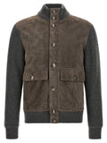 Brunello Cucinelli Suede And Wool Jacket