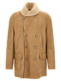 Brunello Cucinelli Caban Shearling Curly