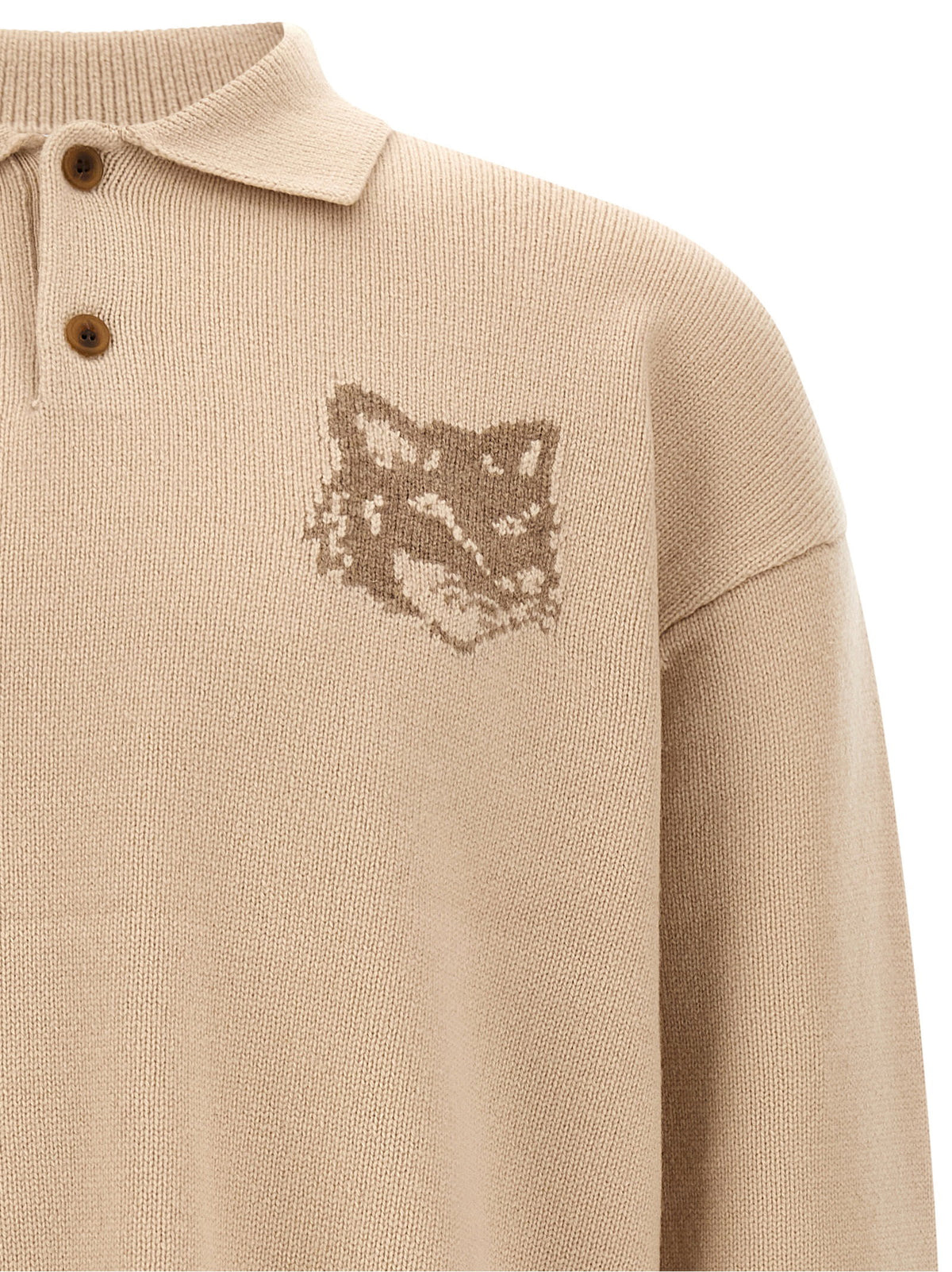 Maison Kitsuné Fox Head Intarsia Sweater