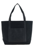 Maison Kitsuné Canvas And Large Leather Shopping Bag