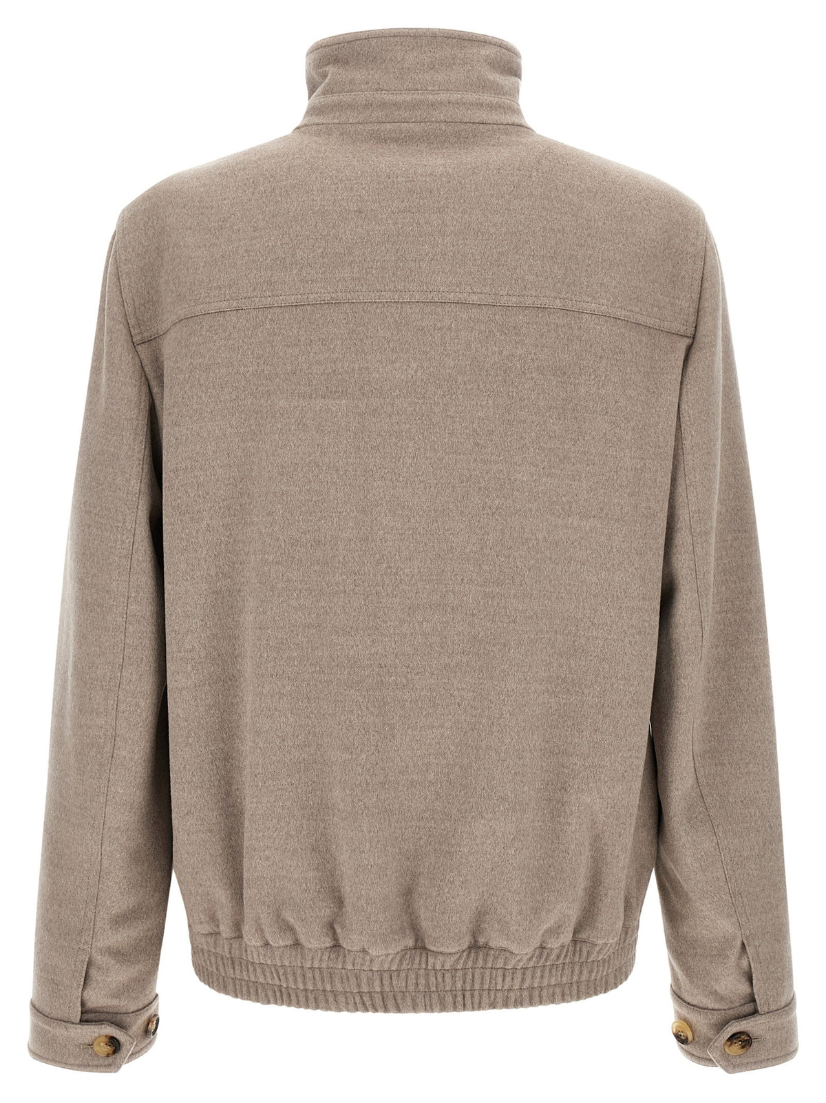 Brunello Cucinelli Virgin Wool Beaver Bomber Jacket