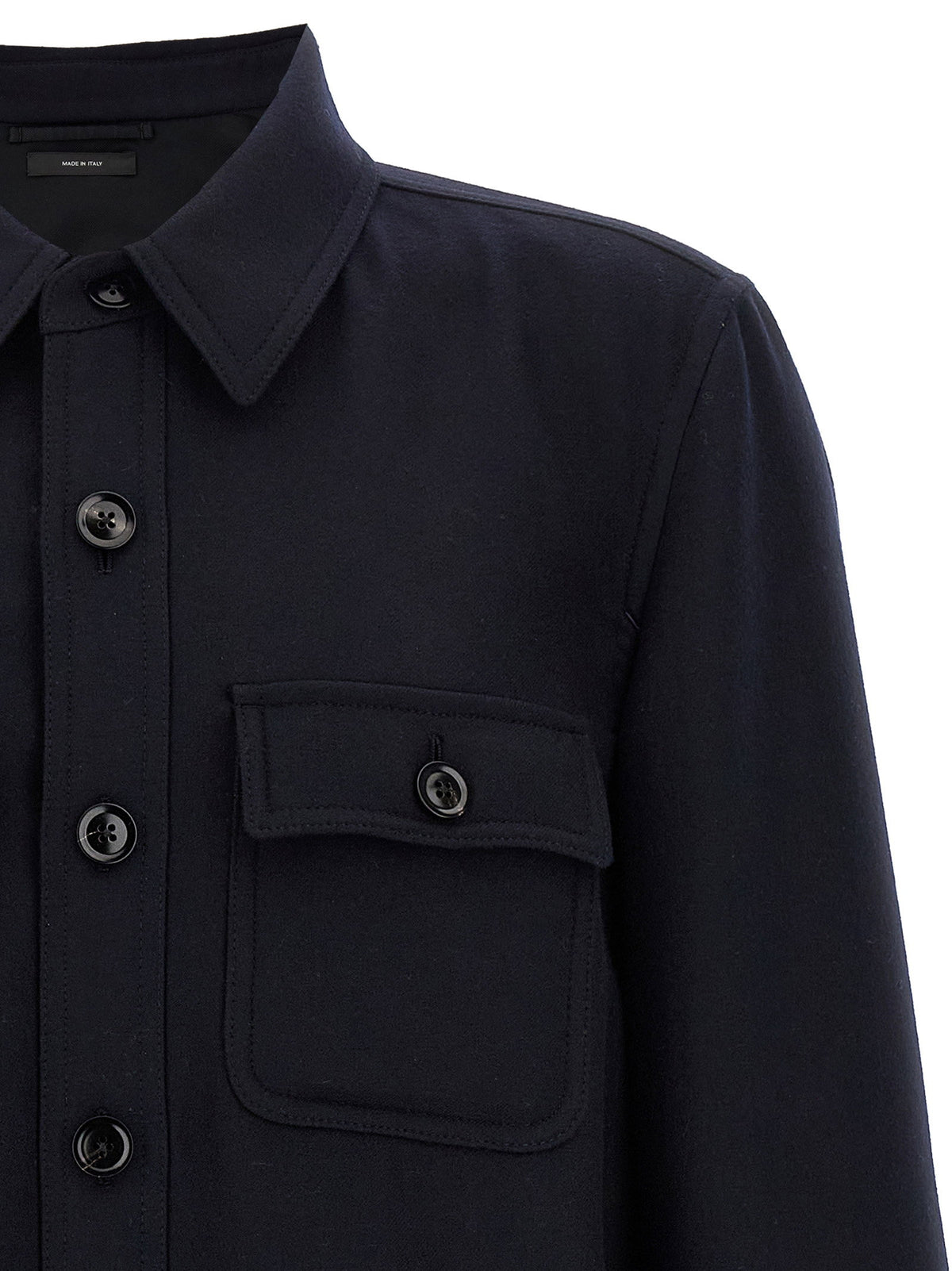 Tom Ford Double Splittable Light Wool Overshirt