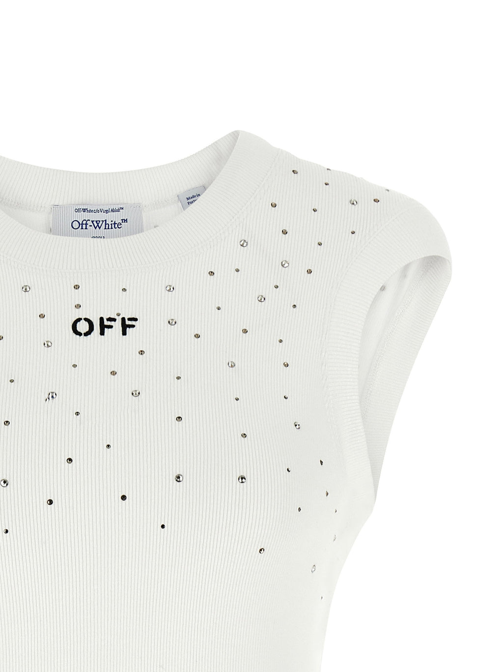 Off White Top Swarowski