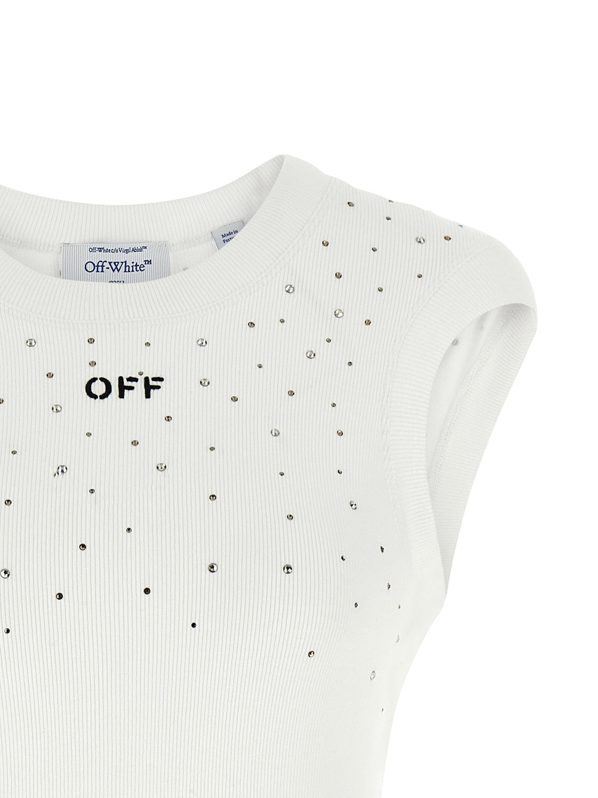 Off White Top Swarowski