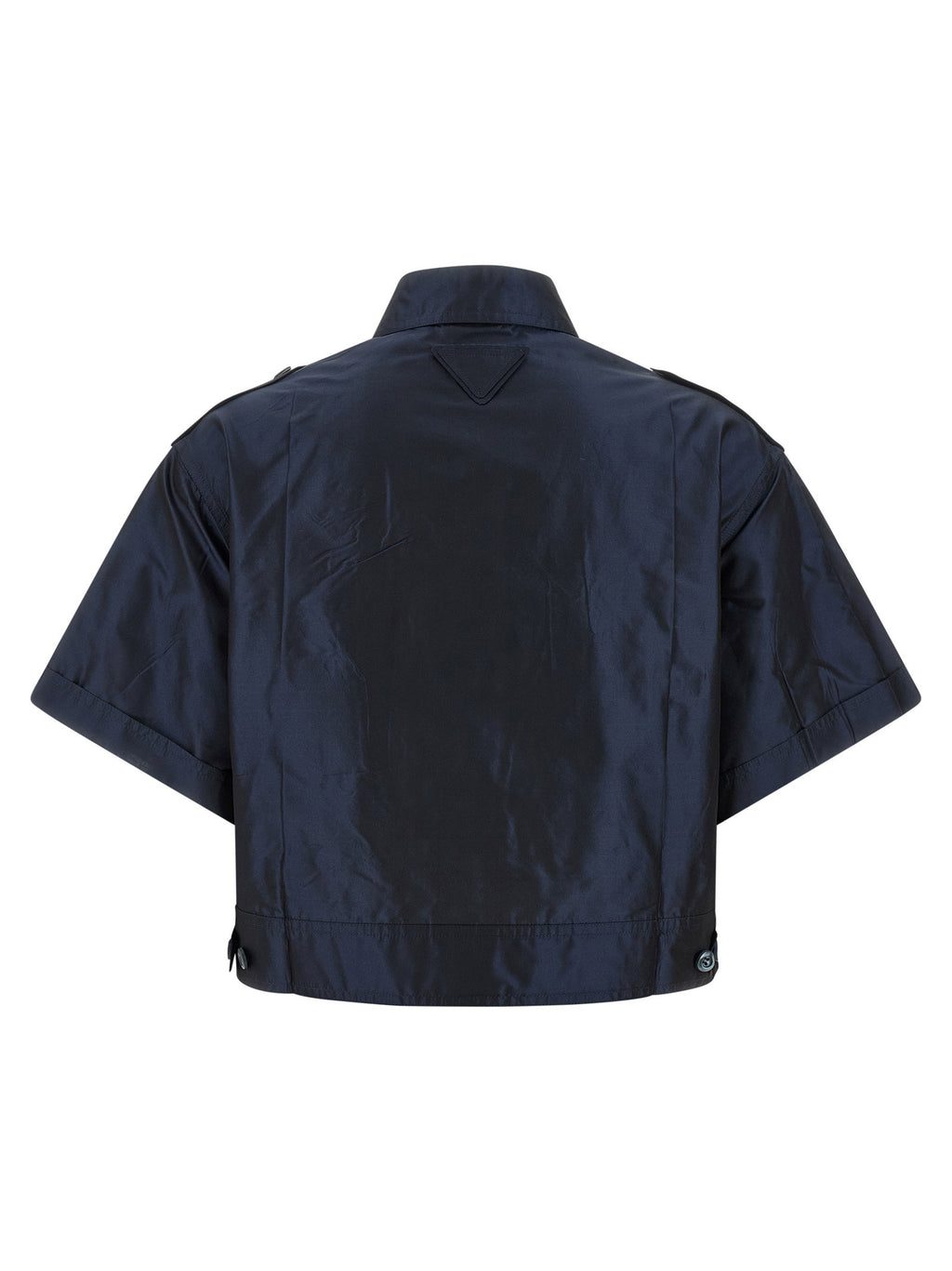 Prada Cropped Taffeta Shirt
