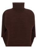 Pleats Please Issey Miyake Zig Zag Knit Blouse