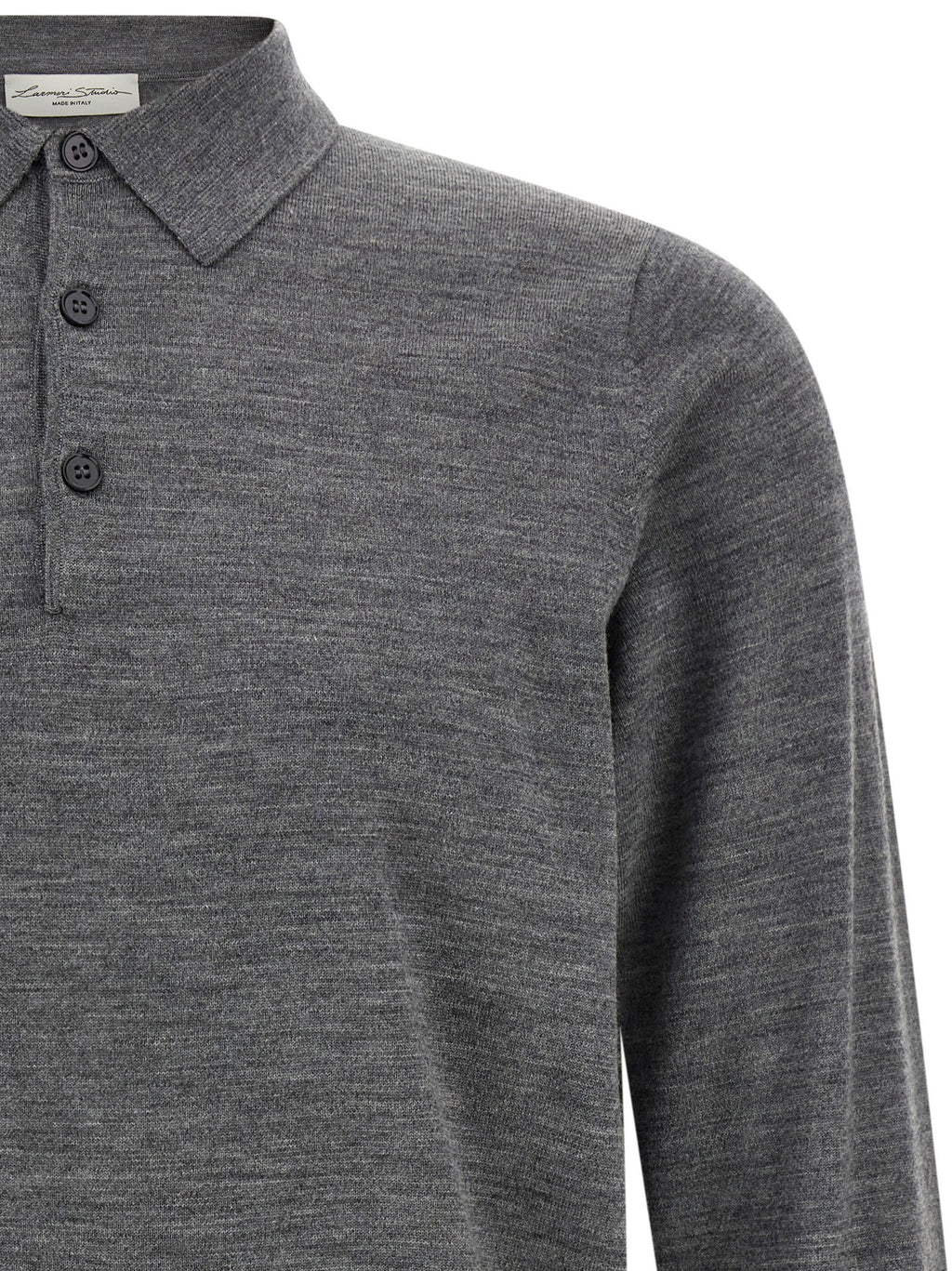 Larmeri Studio Merino Wool Polo Shirt