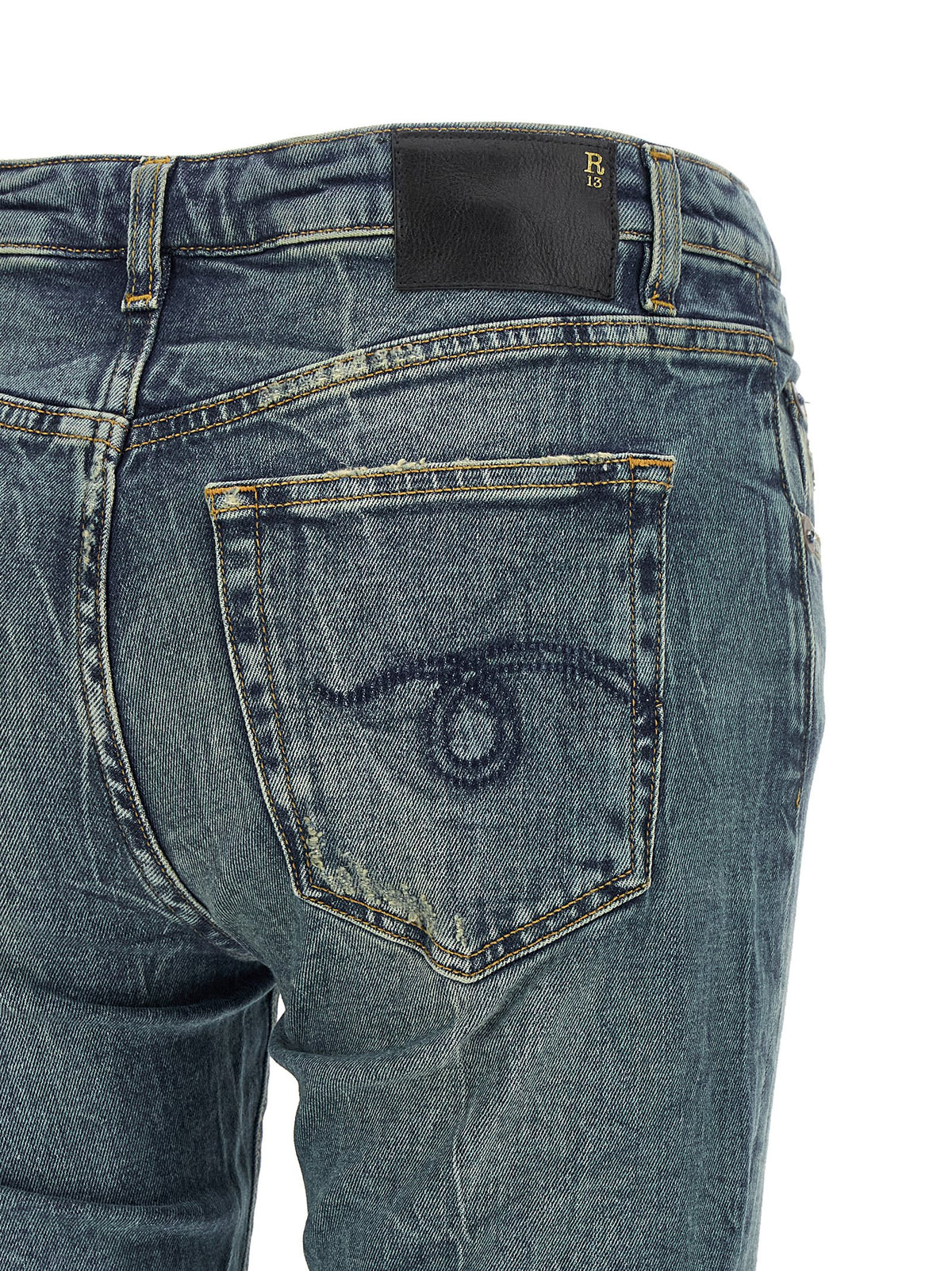 R13 Overflow Boy Flare Jeans