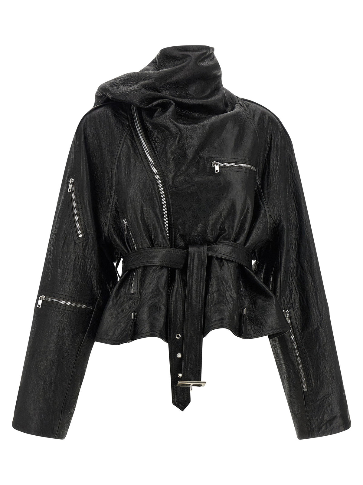 Rick Owens Cropped Scarf Flight Jacket