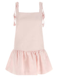 Self-Portrait Pink Flower Taffetà Dress