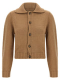 Mm6 Maison Margiela White Stitch Line Cardigan