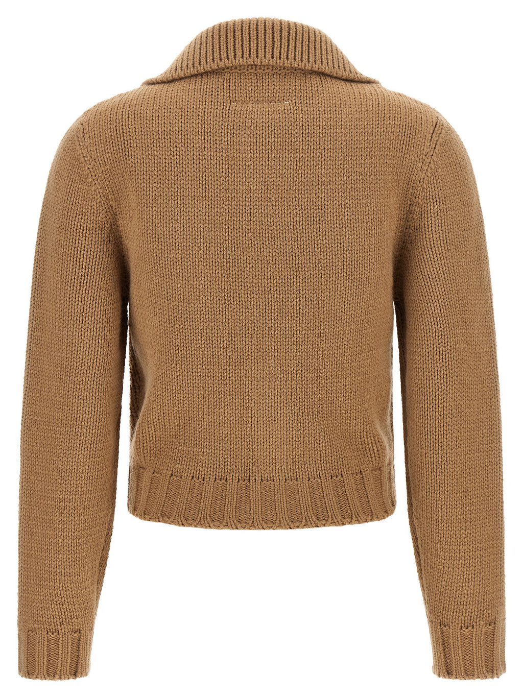 Mm6 Maison Margiela White Stitch Line Cardigan