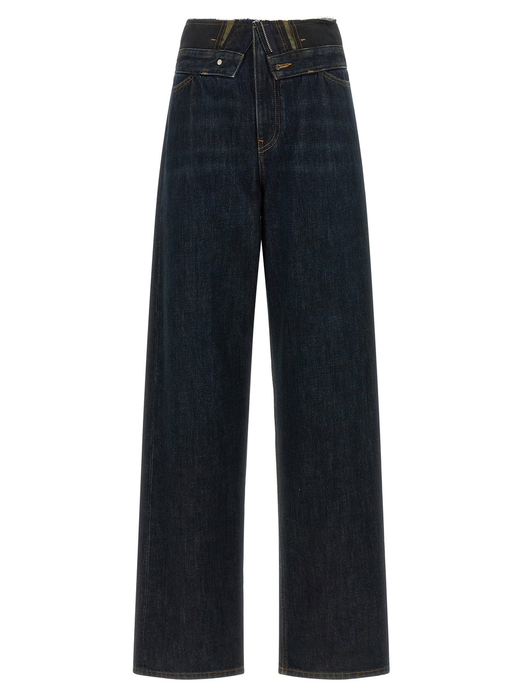 Mm6 Maison Margiela Raw Cut Waist Jeans