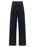 Mm6 Maison Margiela Raw Cut Waist Jeans