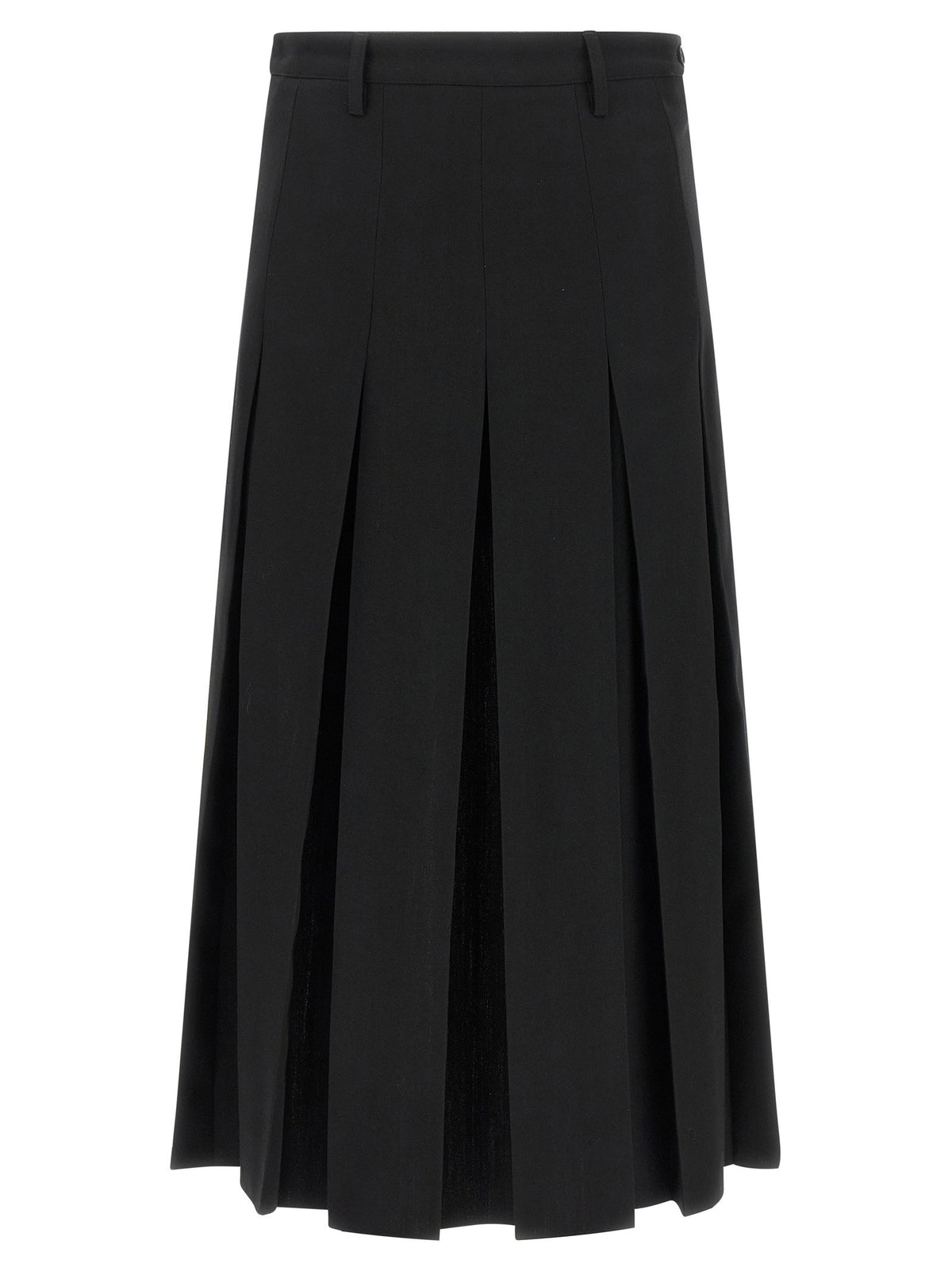Mm6 Maison Margiela Overlapping Pleated Skirt