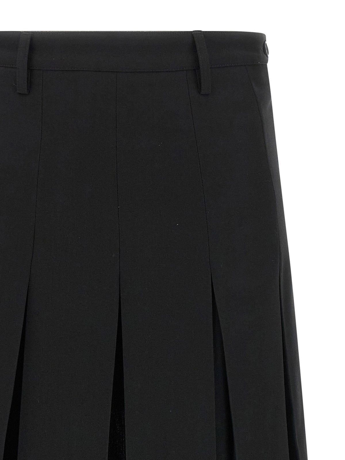 Mm6 Maison Margiela Overlapping Pleated Skirt