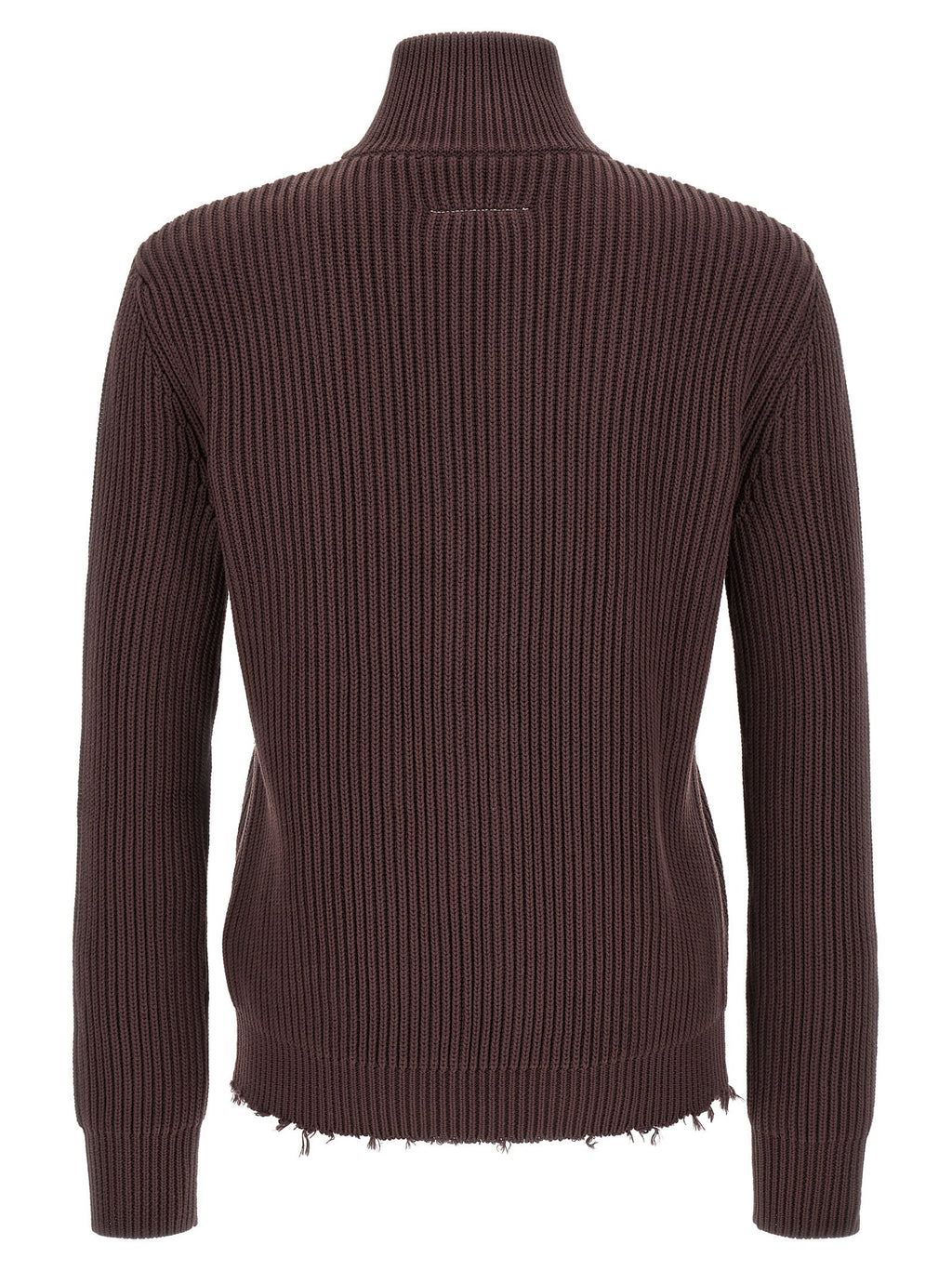 Mm6 Maison Margiela Ribbed Cotton Turtleneck Sweater Mm6 Maison Margiela