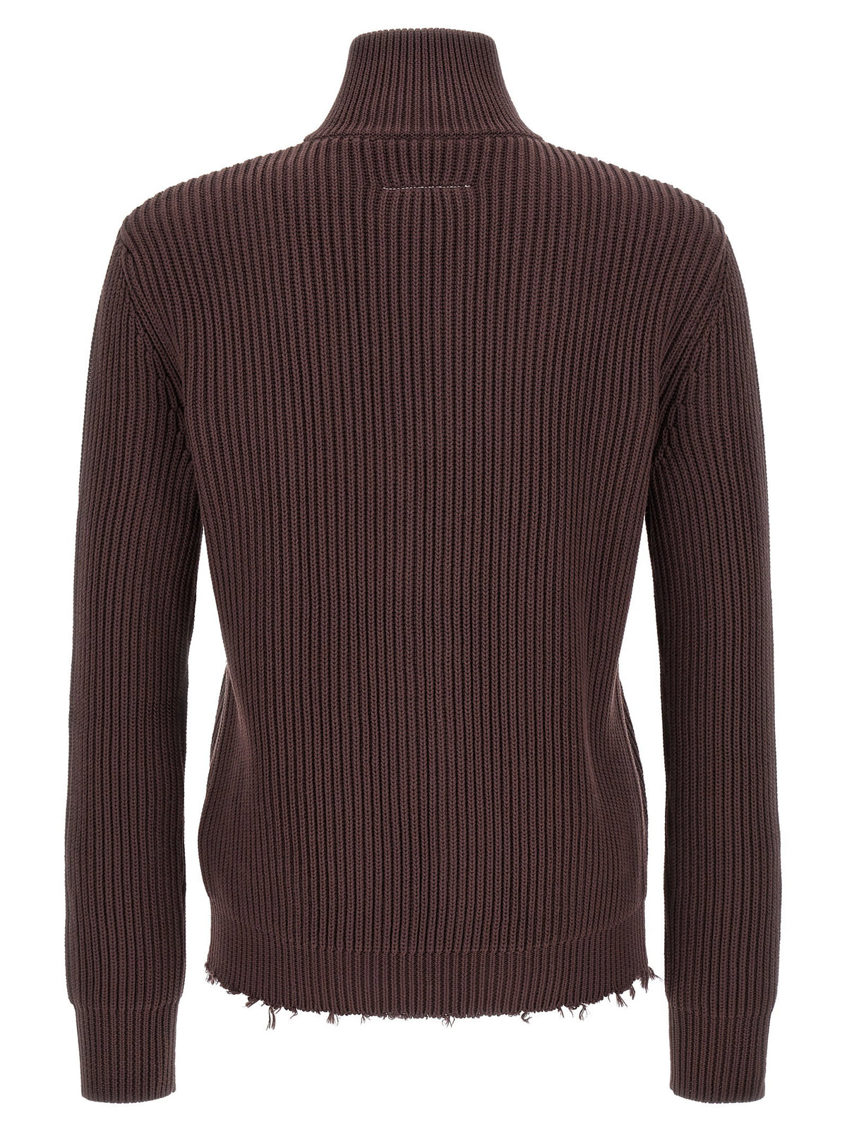 Mm6 Maison Margiela Ribbed Cotton Turtleneck Sweater Mm6 Maison Margiela
