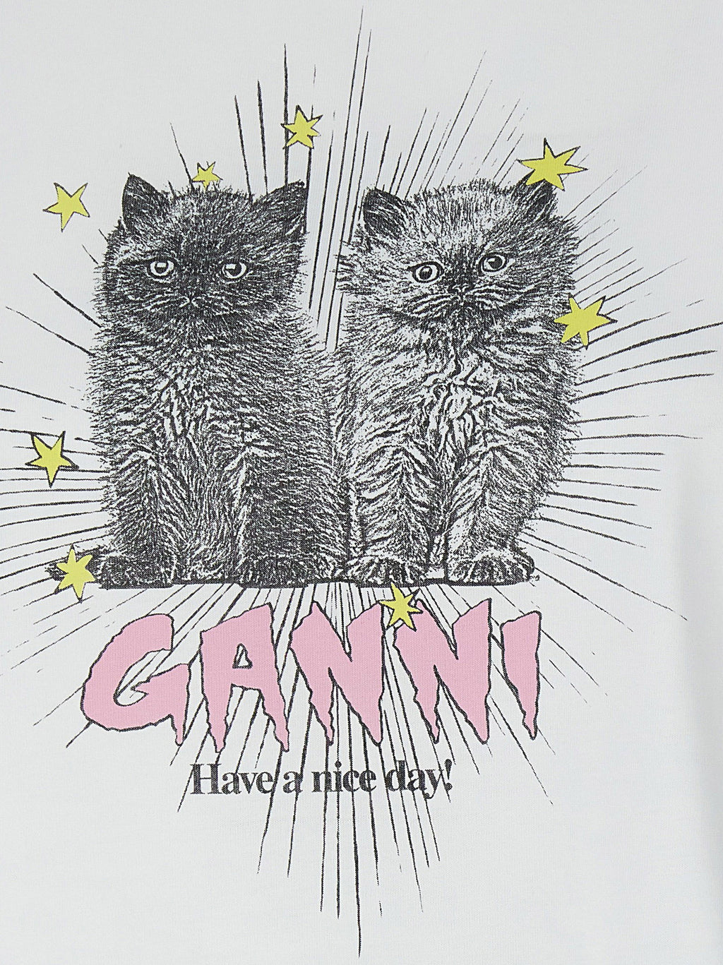 Ganni Kittens T-shirt Ganni