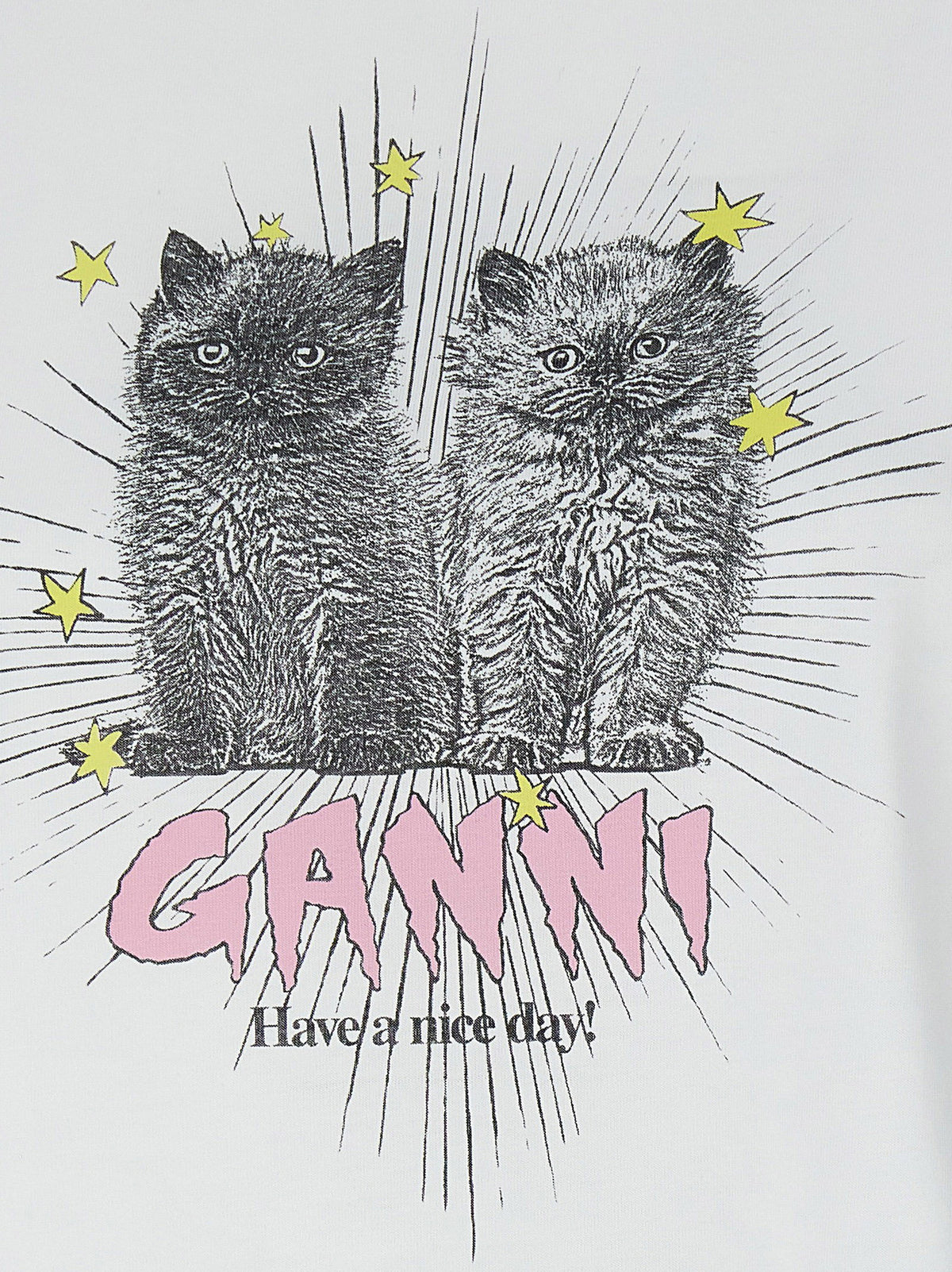 Ganni Kittens T-shirt Ganni