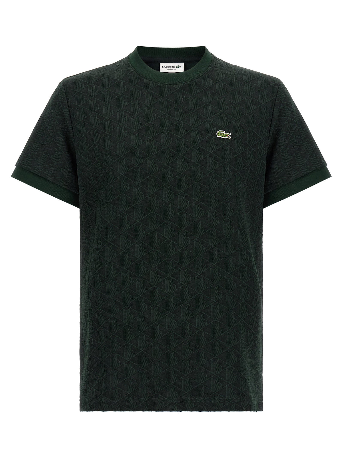 Lacoste T-shirt In Jacquard Monogram Lacoste