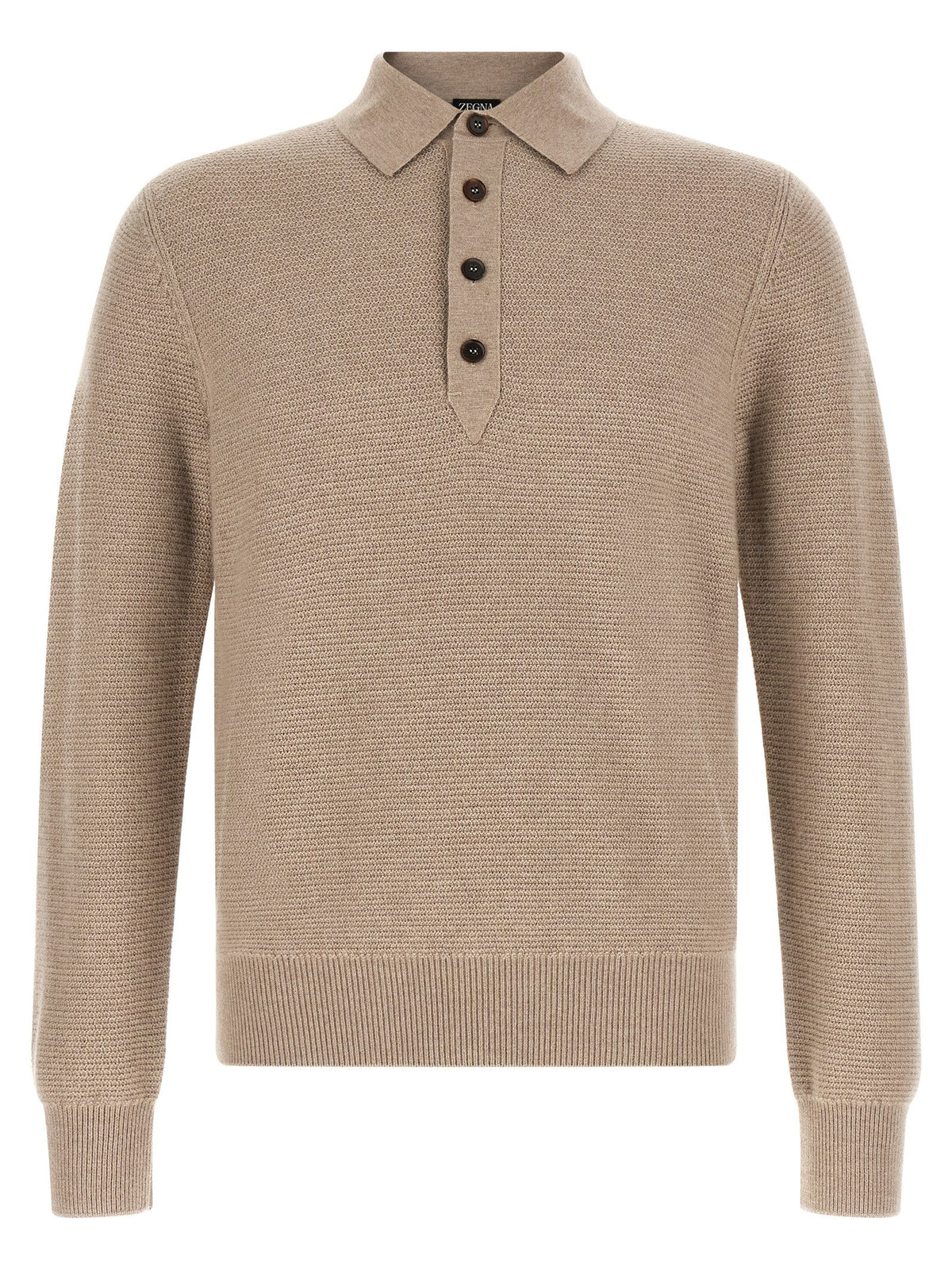 Zegna Polo Shirt Oasi Cashmere Beige Zegna