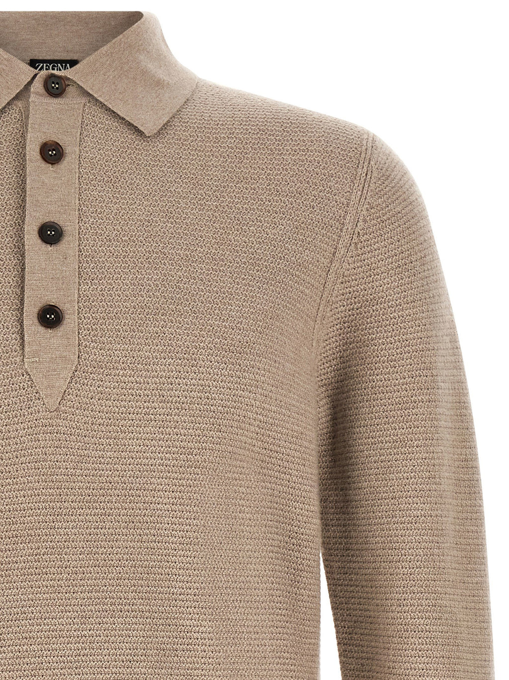 Zegna Polo Shirt Oasi Cashmere Beige Zegna