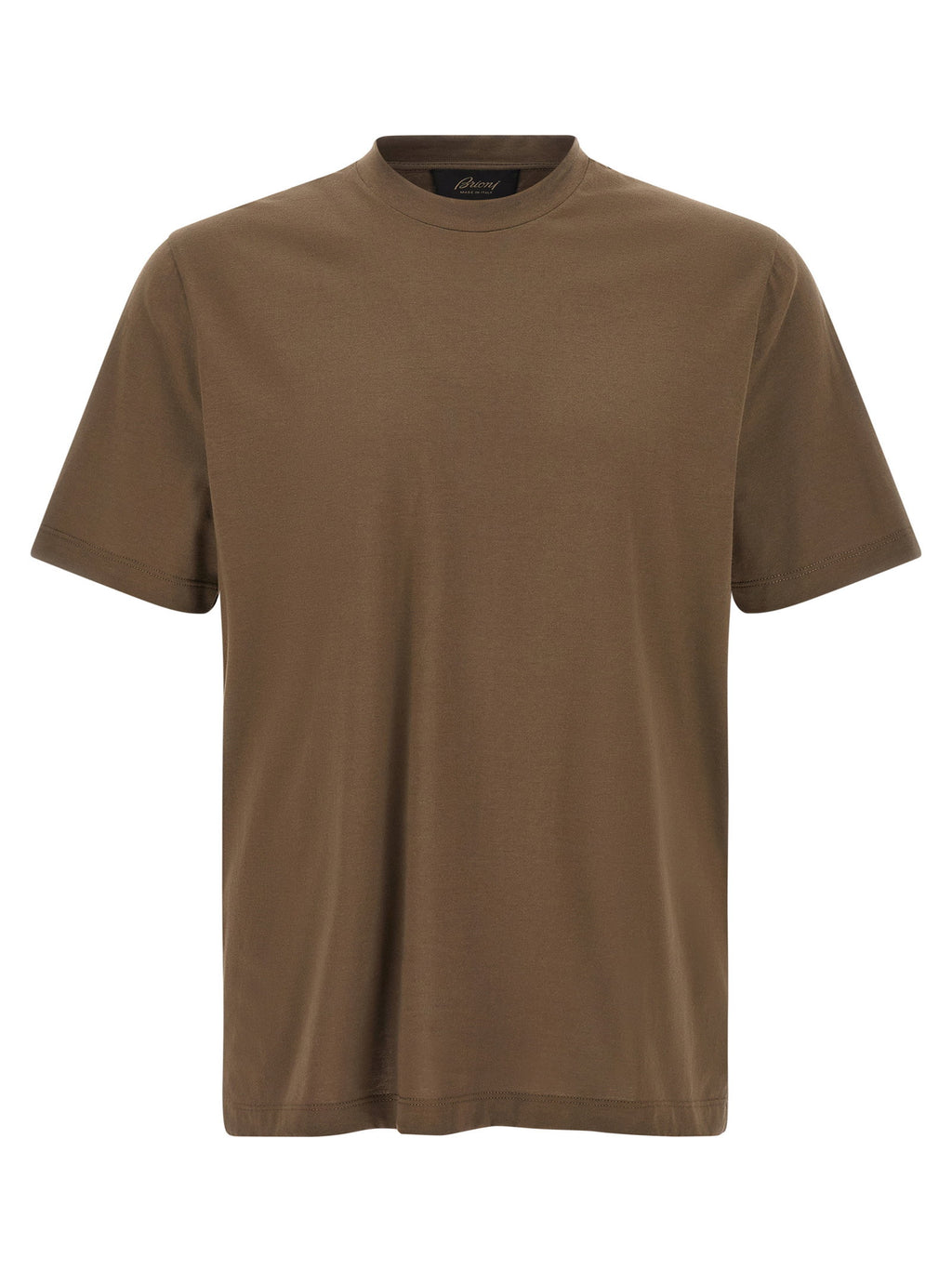 Brioni Brown Cotton T-shirt Brioni