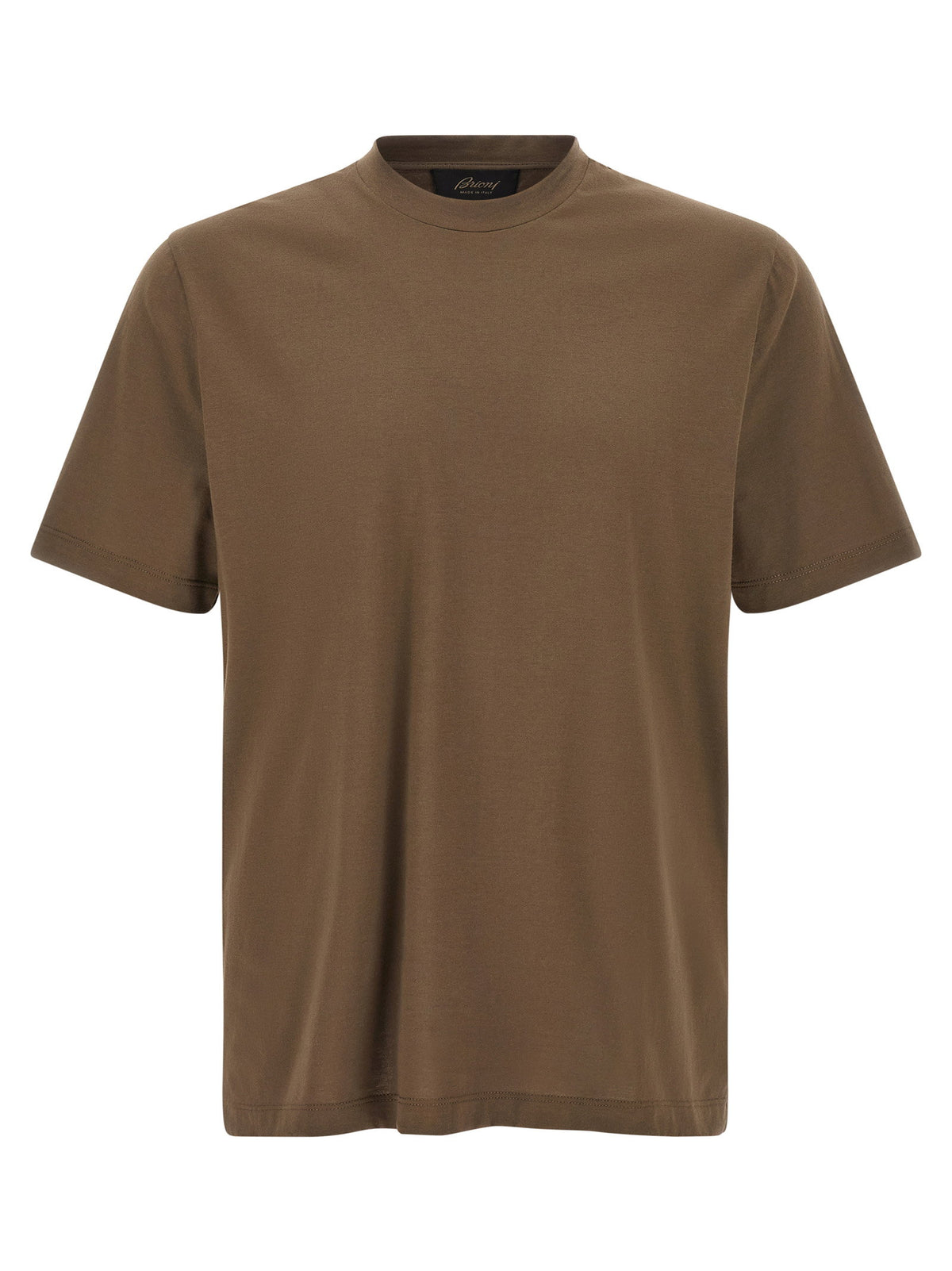 Brioni Brown Cotton T-shirt Brioni