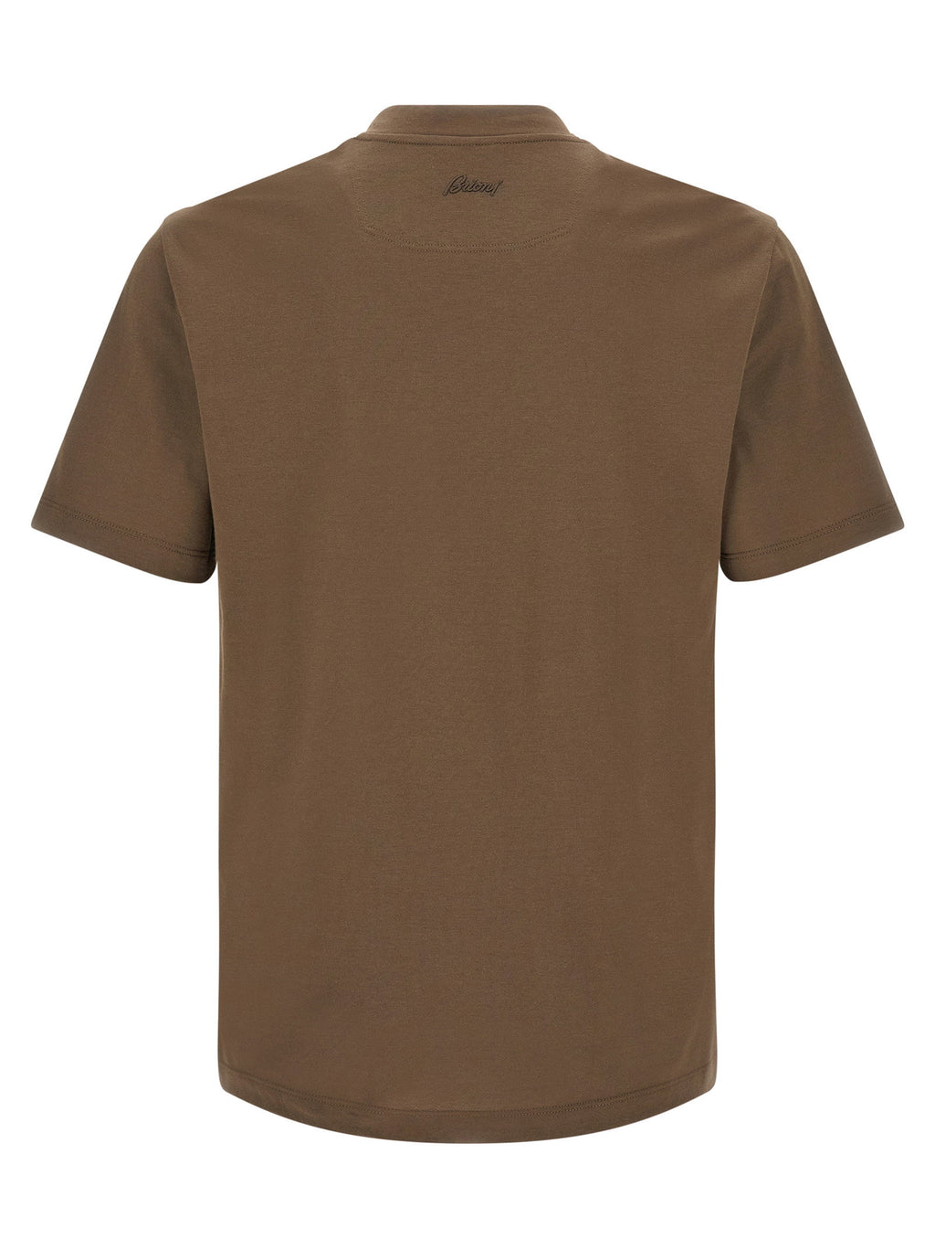 Brioni Brown Cotton T-shirt Brioni