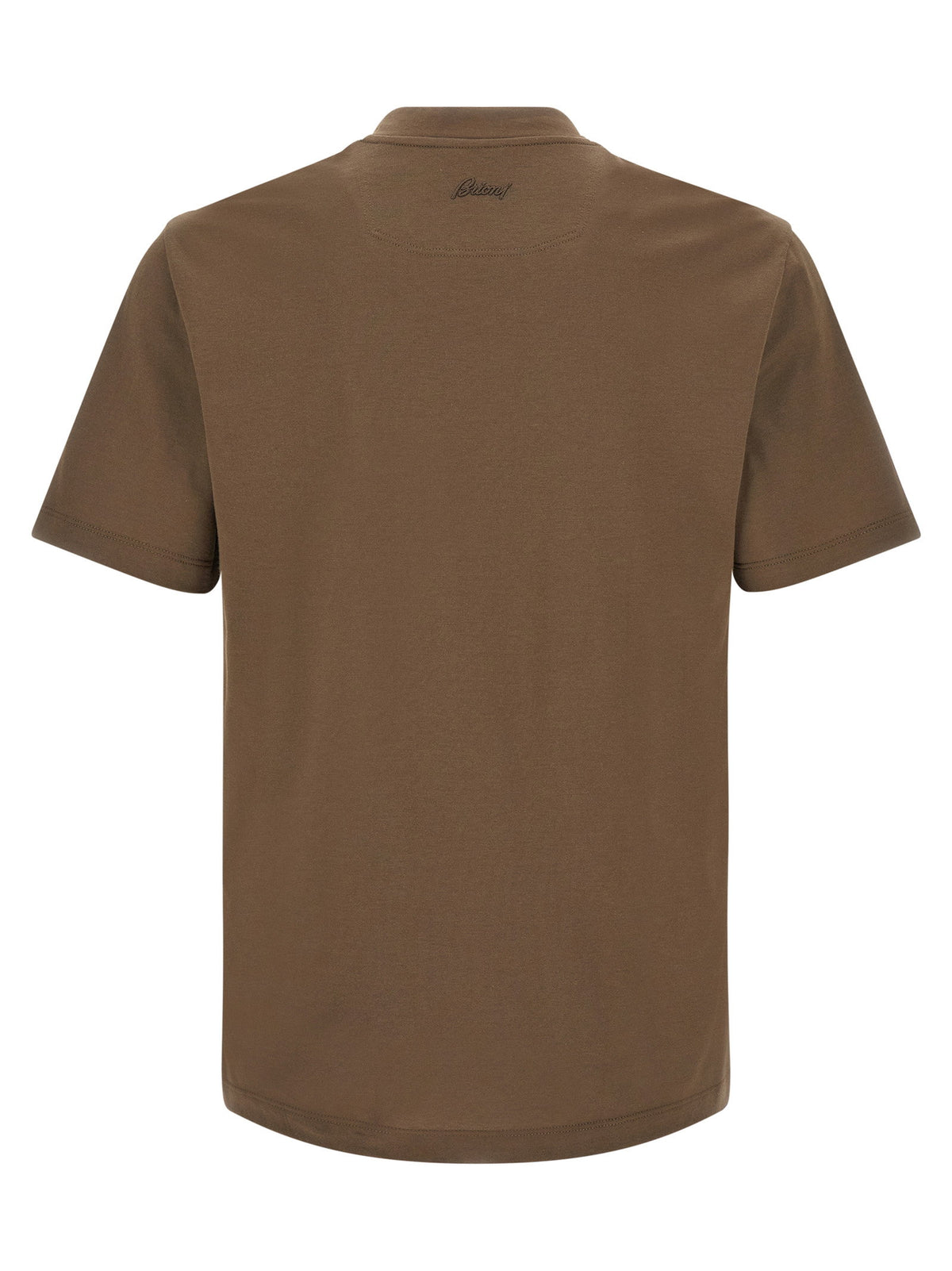 Brioni Brown Cotton T-shirt Brioni