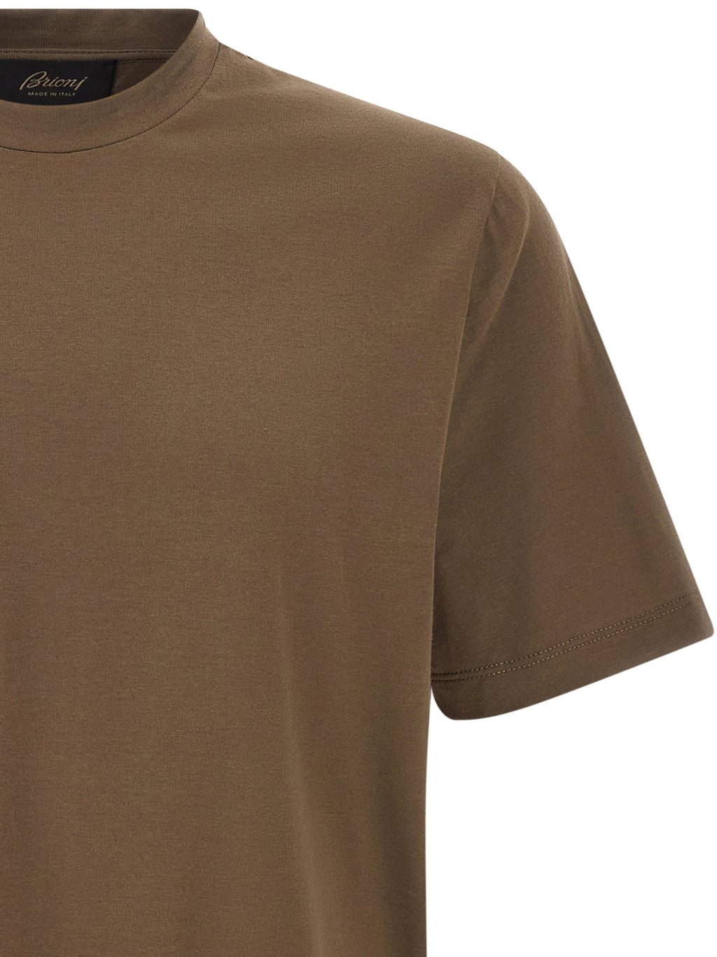 Brioni Brown Cotton T-shirt Brioni