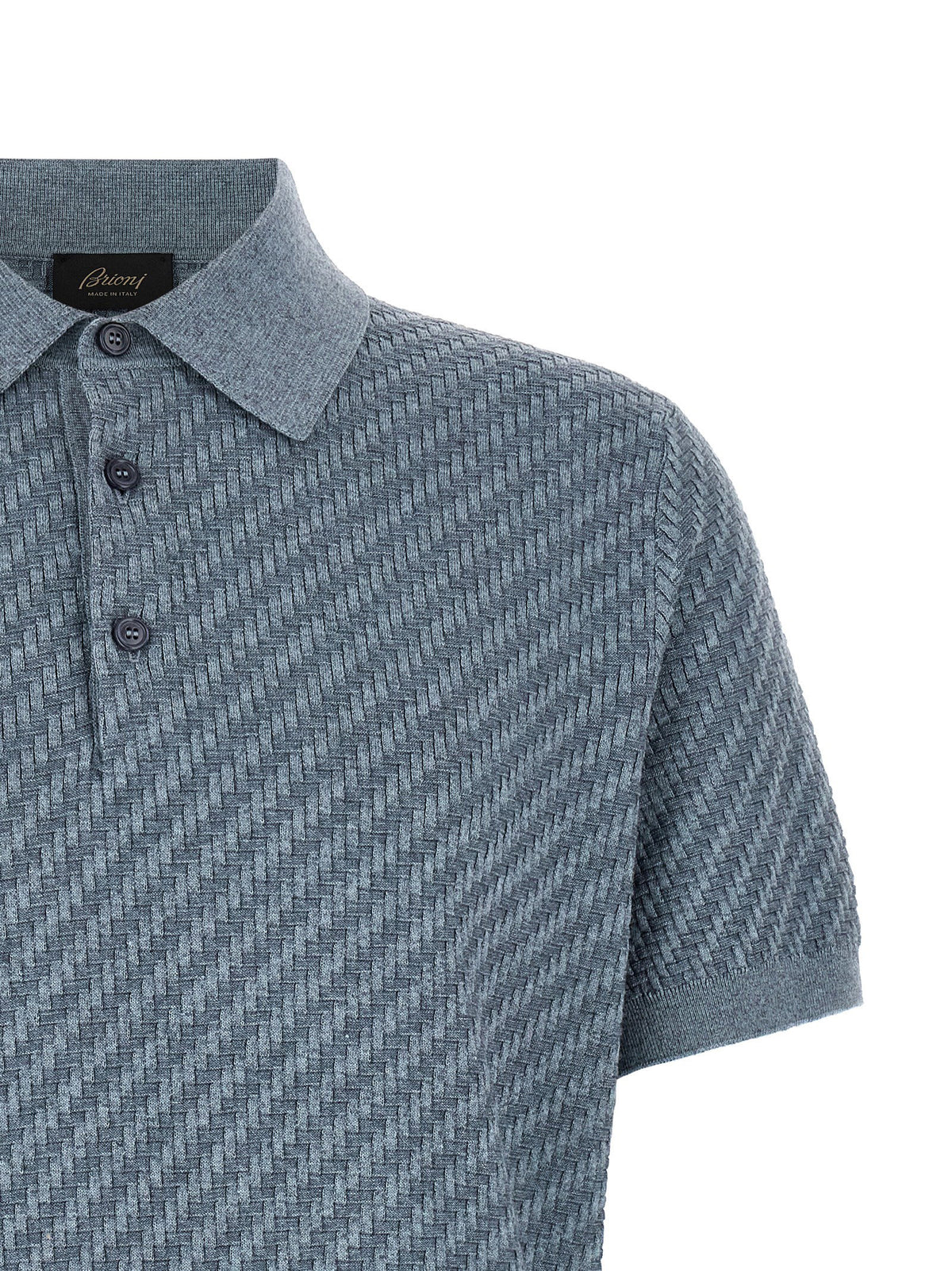 Brioni Trama Weaving Polo