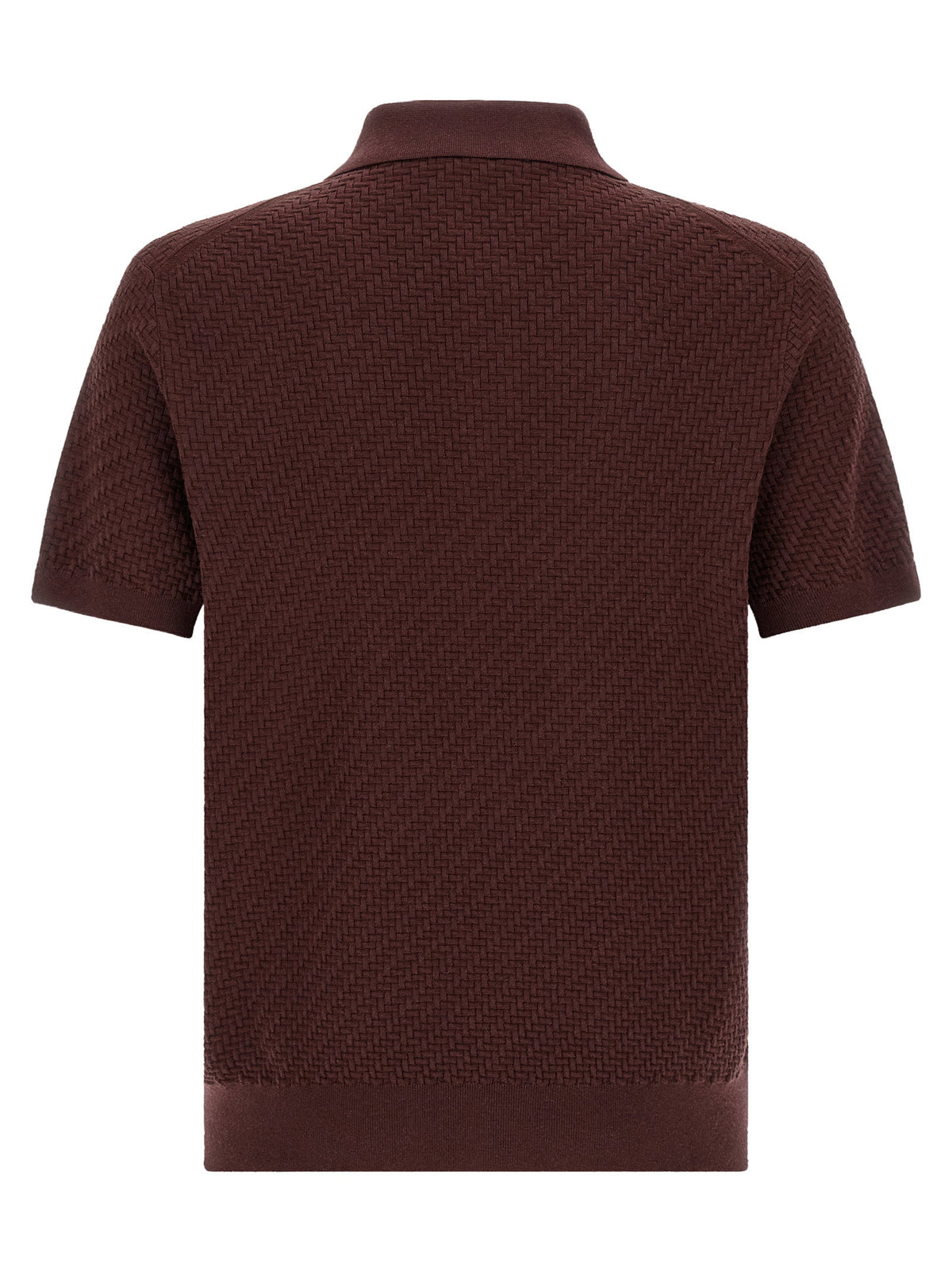 Brioni Trama Weaving Polo