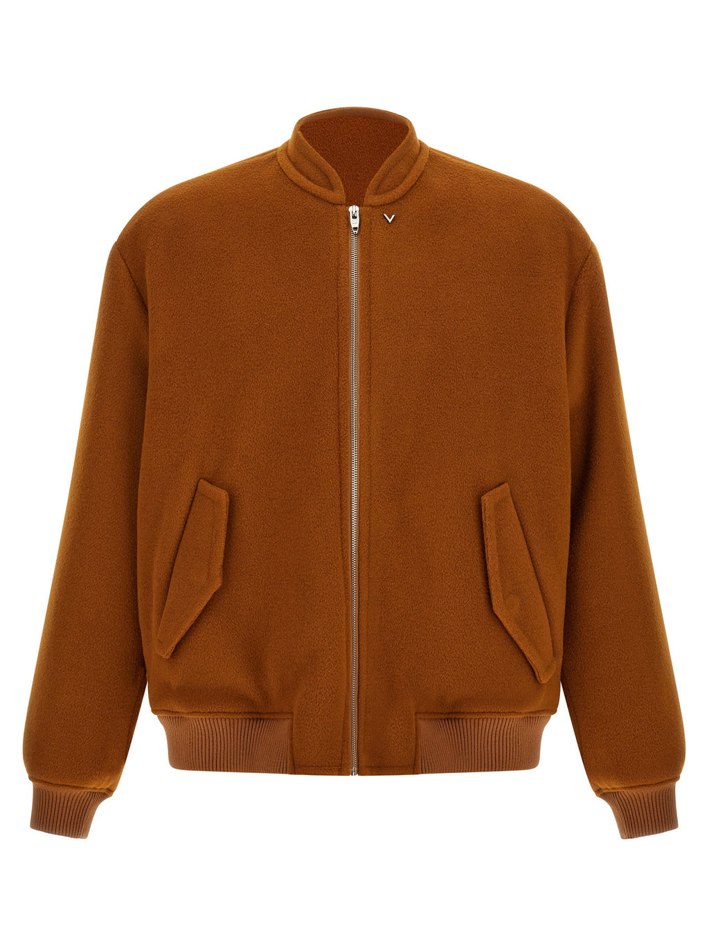Valentino Garavani Vlogo Orange Bomber Jacket Valentino Garavani