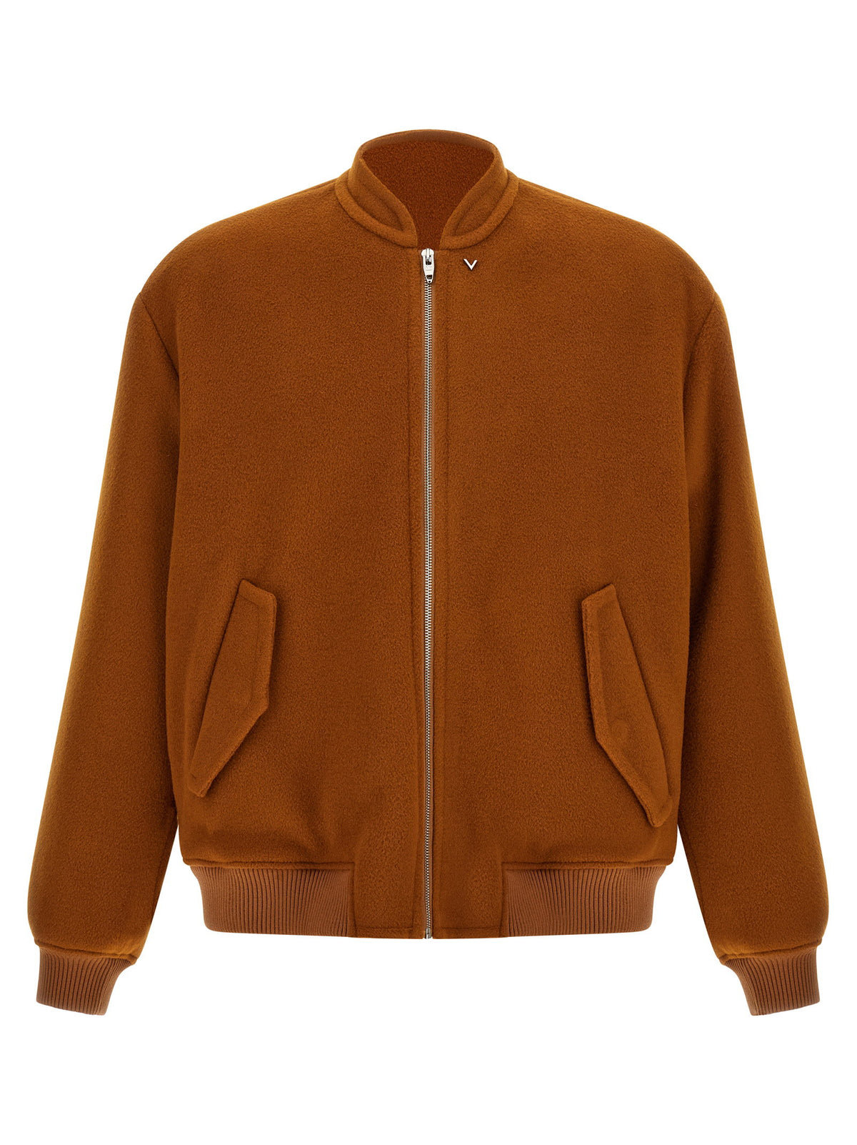 Valentino Garavani Vlogo Orange Bomber Jacket Valentino Garavani