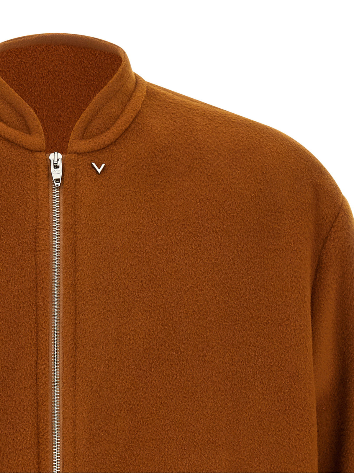Valentino Garavani Vlogo Orange Bomber Jacket Valentino Garavani